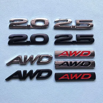 3D Металл 2,0 2,5 Буквы Логотипа AWD Эмблема Багажника Автомобиля Значок Наклейка Для Mazda 3 5 6 CX30 CX3 CX5 CX-5 CX7 2,5 Наклейки AWD Аксессуары