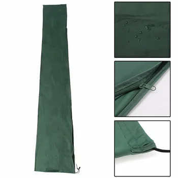 Открытый зонт для патио Водонепроницаемый защитный чехол на молнии 190x96 см для садовых консольных зонтов-зонтиков