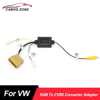 Кабель-адаптер преобразователя AV-сигнала RGB в CVBS для VW Passat CC Tiguan, оригинальная резервная камера заднего вида RGB