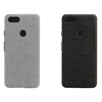 2 предмета, тканевый кожаный чехол для телефона, защитный чехол от падения, подходит для Google Pixel 3, светло-серый и черный