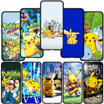 Чехол Pokemon Pikachu Для Телефона Xiaomi Poco X3 NFC GT X4 M2 M3 M4 Pro M5 10T 11T 11 12 C40 F3 A3 A2 Мягкий Чехол