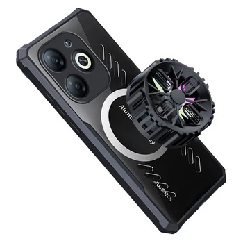Чехол для телефона Gamer для Infinix Smart 8 4G, графеновый чехол для отвода тепла, восемь отверстий, дышащий прозрачный тонкий корпус