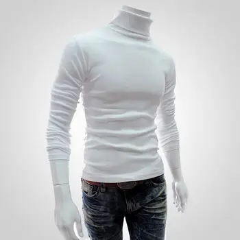 Модная трикотажная рубашка, мягкий приталенный пуловер с длинным рукавом, вязаный легкий пуловер для повседневной носки