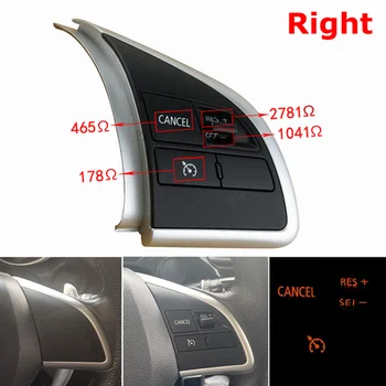 Новый переключатель рулевого колеса влево/ вправо для Mitsubishi ASX Outlander 2013-2016, Кнопка регулировки громкости звука по Bluetooth, кнопка круиз-контроля