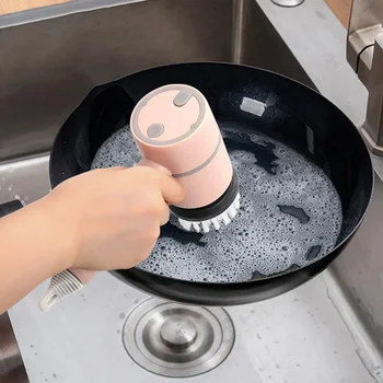 Беспроводная электрическая щетка для чистки Автоматическая щетка для мытья посуды на кухне, перезаряжаемая через USB, Профессиональная щетка для чистки плитки в ванной