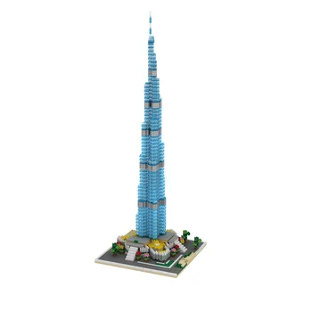 Мы построили модели строительных блоков Dubai Skyline, креативные украшения, головоломки, микро-мини-кирпичики, игрушки для тренировки практических навыков