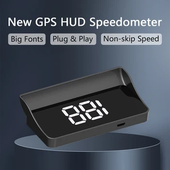 Автоматический GPS-дисплей, спидометр, одометр, цифровая скорость автомобиля, новейший проектор скорости на лобовом стекле для всех автомобилей