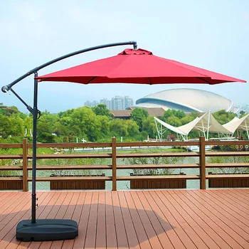 Летний Водонепроницаемый Зонт от солнца на открытом воздухе, Большой зонт, Пляжный зонтик, Садовый Гостиничный зонт