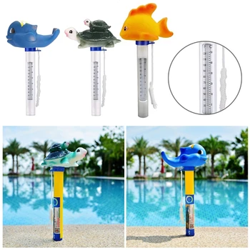 Плавающий термометр для бассейна с веревочкой, мультяшный тестер температуры воды для внутренних и наружных бассейнов, спа-ванна M68E