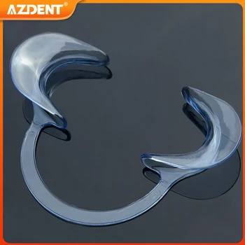 AZDENT Dental Ретрактор для отбеливания зубов для щек мундштук C-типа Прозрачный Синий Большой Средний Малый Размер
