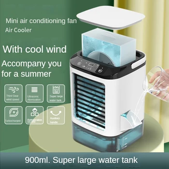 Вентилятор для распыления холодной воды, домашний Мини-USB, настольный холодильник, Небольшой вентилятор для кондиционирования воздуха, портативный вентилятор для распыления мокрой воды, холодный вентилятор