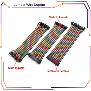 Электронные кабели Dupont Соединительный провод Dupont 20 см от мужчины к мужчине + от женщины к мужчине + от женщины к женщине Кабель Dupont RPI155