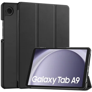 Чехол для планшета Samsung Galaxy Tab A9 Чехол 8,7-дюймовый Кожаный чехол для планшета с тройным складыванием