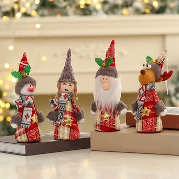 Рождественская подвеска, рождественское украшение, Подвесной Санта-Лось-Снеговик, Подвеска для куклы, поделки на елку, украшение для домашней вечеринки, прочный