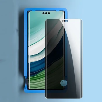 Жидкое закаленное стекло с защитой от ультрафиолета для Huawei Mate 60 Pro + защитная пленка HD Anti Blue Frosted Spy для экрана Mate 60ProPlus