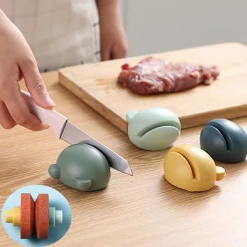 Кухонные креативные портативные ножницы для заточки кухонного ножа, бытовой многофункциональный ручной мини-точильный камень