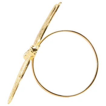 8ШТ Кольцо для салфеток в виде стрекозы Золотое, сделанное своими руками для свадебного банкета в отеле, настольная витрина, металлическая пряжка для салфеток, Рождественское украшение