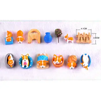 Набор миниатюрных украшений для собак для сказочных микроландшафтных игрушек Бонсай