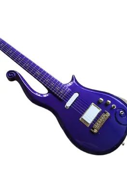 Электрогитара Little Prince с 22 Ладами, Металлическая Краска, 6-струнный Хамбакер Highlight, Чистый Фиолетовый Соблазнительный Стиль, Выполненный на заказ