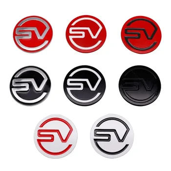 3D Металлический Логотип SV Эмблема Заднего Багажника Автомобиля Значок SVR Наклейка Наклейки Для Land Range Rover Sport Evoque Discovery Hse Autobiography