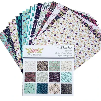 24 Листа Бумаги для поделок с цветами Режущие Штампы Художественный Фон Оригами Изготовление открыток для Скрапбукинга
