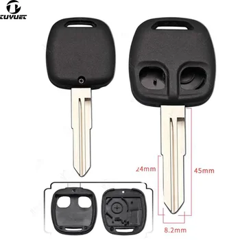10ШТ Корпус дистанционного ключа с 2 кнопками для Mitsubishi Замена заготовок для ключей автомобиля Чехол для левого бокового лезвия ключа