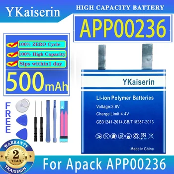 YKaiserin Аккумулятор APP00236 (362727) App00278 (502526) 500 мАч/650 мАч Для Apack APP00236 APP00278 Watch Bateria