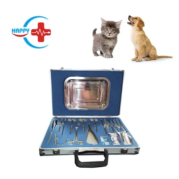 Набор инструментов для работы с мелкими животными HC-R063A /набор инструментов для ветеринарной хирургии для собаки / кошки и т. Д