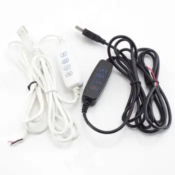 Светодиодный диммер постоянного тока 5 В, USB-порт, Затемнение линии питания, Удлинительный кабель в тон с адаптером для включения-выключения, светодиодная лампа M20