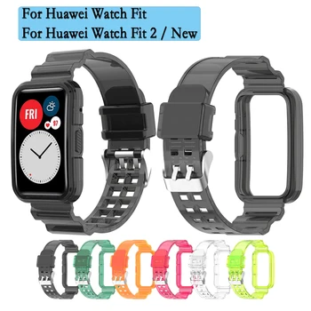 Ремешок из ТПУ для Huawei Watch Fit 2/новый прозрачный ремешок для часов Glacier, браслет для Huawei Fit Watch correa