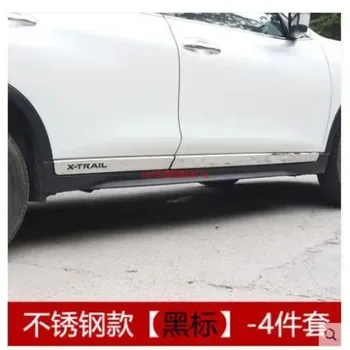 Для Nissan X-Trail T32 2014-2019 нержавеющая сталь Хромированный Кузов Автомобиля Молдинг Боковой Двери Отделка Наружных Обвесов Крышка Автомобильный Аксессуар