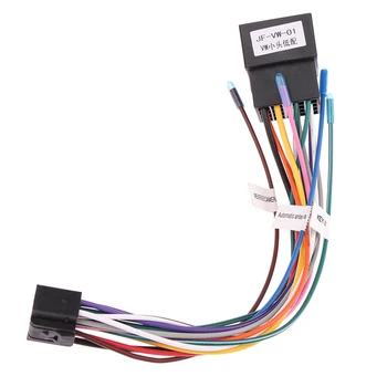 ABS Универсальный штекер-розетка Жгут проводов для автомагнитолы Pioneer AEG Audiovox 16-контактный кабельный адаптер ISO