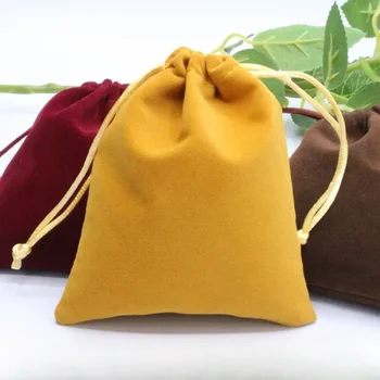 Утолщенная байковая сумка на шнурке Ювелирные изделия сумка для ювелирных изделий Упаковка из деревянных бусин мобильная сумка на шнурке