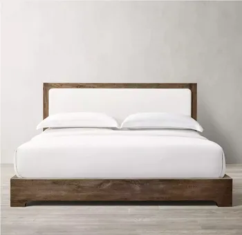 Спальня большая гостиничная кровать внутренняя мебель для спальни тканевая панель кровати