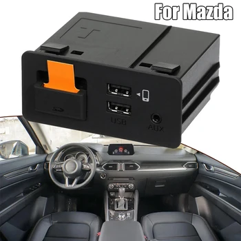 Автомобильный USB-адаптер Carplay Auto Hub retrofit kit ABS Черный 12V Для Mazda 3 6 CX-3 CX-5 CX-9 TK78-66-9U0C 88x85x40 мм Автомобильная Электроника