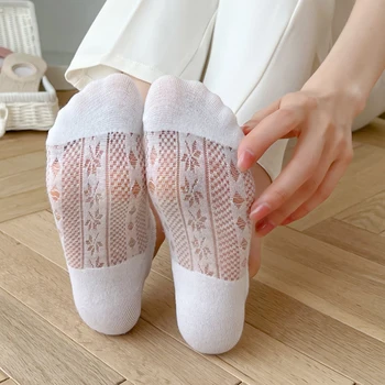 Оптовые женские невидимые носки Mujer Нескользящие Шоссетные женские хлопковые носки-лодочки без показа, дышащие Кальцетины
