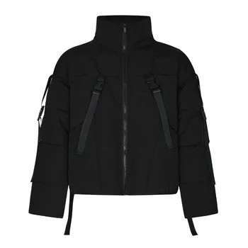 Куртка-пуховик MADEEXTREME с деконструированной лентой, утепленные теплые хлопковые парки для мужчин, зимнее пальто