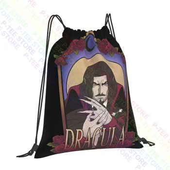 Castlevania Мужские сумки Dracula Rose на шнурке, спортивная сумка, сумка для книг, тренировочные сумки с 3D-печатью для путешествий