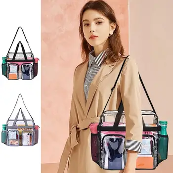 Дорожные сумки-тоут с несколькими карманами, прозрачный дизайн, многофункциональная косметичка для хранения в отеле, аксессуары для дома и путешествий