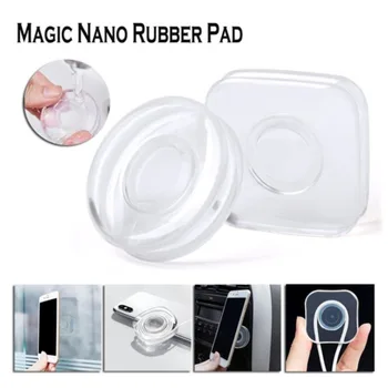 Самоклеящаяся Многоразовая наклейка Magic Nano Автомобильный держатель для телефона, подставка для мобильного телефона, Гелевая паста, Двусторонняя лента, устройство для намотки кабеля, Резиновая прокладка