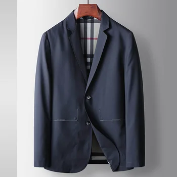 Z364 -Мужской тонкий повседневный солнцезащитный крем, эластичный маленький костюм весна и осень, одинарная куртка West, летняя рубашка