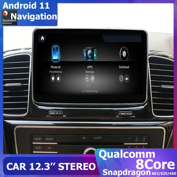 9-дюймовый Мультимедийный стереоплеер Android 11 для Mercedes Benz GL/ML-Class W166 X166 NTG4.5 carplay Snapdragon662 wifi 4G 1920*720