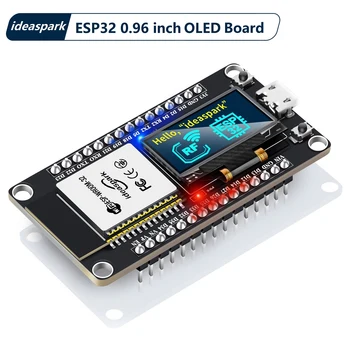 Плата разработки ideaspark® ESP32 с OLED-дисплеем 0,96 дюйма, CH340, беспроводным модулем WiFi + BLE, Micro USB для Arduino / Micropython
