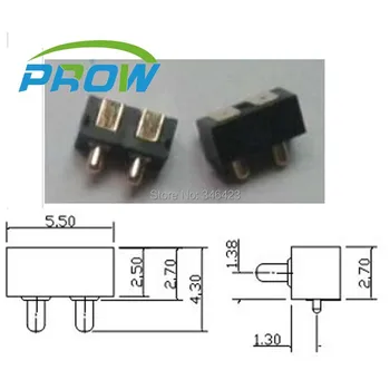 [PR] pogo контактный разъем 2P боковая сварка квадратной антенны наперсток наперсток разъем Бесплатная доставка PG1.5-2P-2.5PH-4.3H