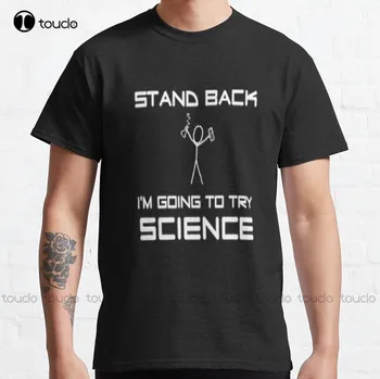 Отойдите, я собираюсь попробовать пары футболок Science Classic Рубашки Уличные простые повседневные футболки Vintag Модная летняя футболка