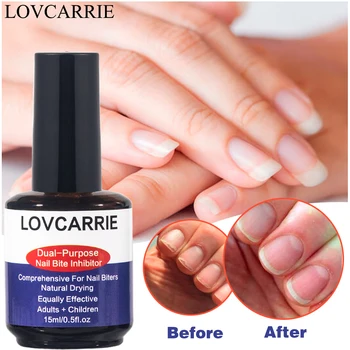 LOVCARRIE Останавливает Грызение ногтей, средство для ухода за ногтями для детей и взрослых, супер Горькая жидкость, Фиксатор для сосания большого пальца, Восстанавливающий лак