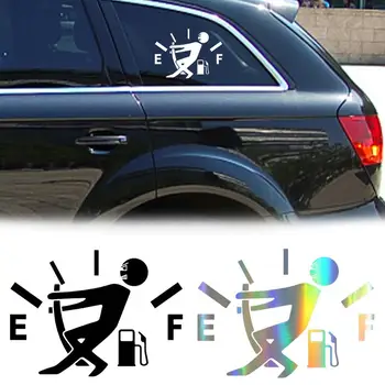 Автомобильная наклейка Забавный виниловый креативный дизайн топлива 3 цвета С высоким потреблением термоаппликации Печатные наклейки для украшения автомобилей