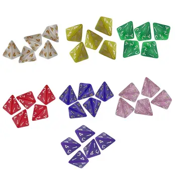Набор кубиков для обучения математике из 5шт игрушек Многогранные кубики для игры в бар