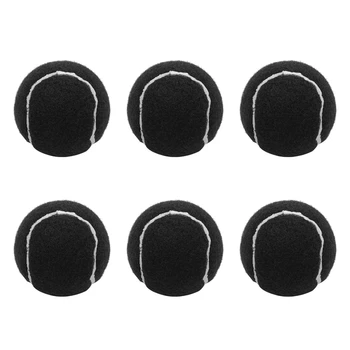 НОВИНКА-12 шт. в упаковке Теннисных мячей, износостойкие эластичные тренировочные мячи, 66 мм, женский теннисный мяч для начинающих, черный
